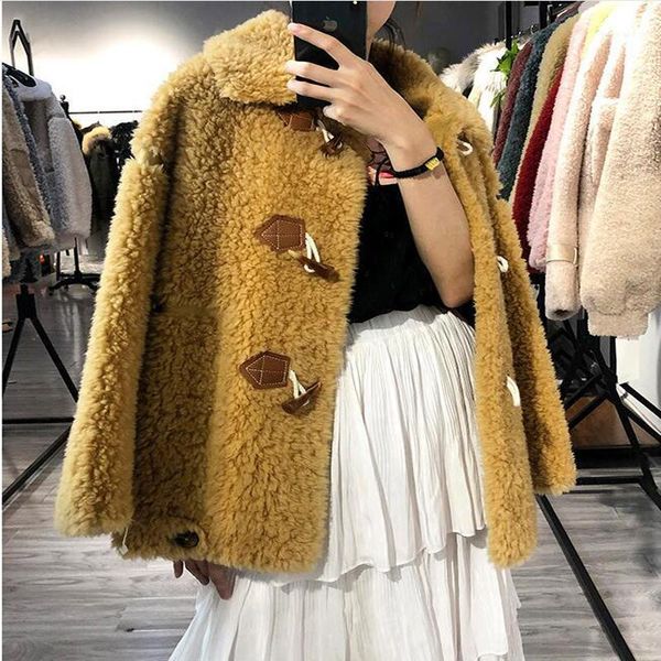fur coat female real wool jacket autumn winter coat women clothes 2020 korean vintage sheep shearling manteau femme zt43711, Black
fur coat female real wool jacket autumn winter coat women clothes 2020 korean vintage sheep shearling manteau femme zt43711, Black