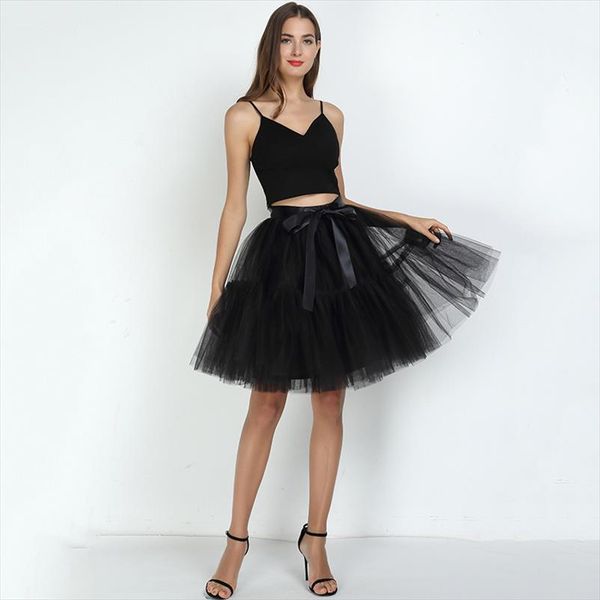 5 layers tulle skirt women 2018 summer ball gown midi skirts female high waist tutu pleated faldas for women school, Black
5 layers tulle skirt women 2018 summer ball gown midi skirts female high waist tutu pleated faldas for women school, Black