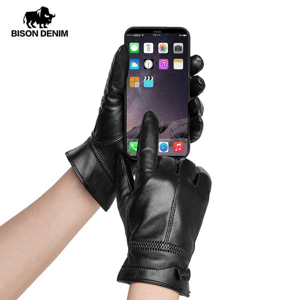 bison denim genuine sheepskin leather women warm autumn winter thicken touch screen fashion gloves for female s017, Blue;gray
bison denim genuine sheepskin leather women warm autumn winter thicken touch screen fashion gloves for female s017, Blue;gray
