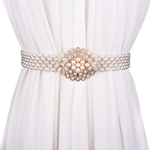 fashionable versatile pearl wide women's decoration and skirt waist elastic belt with diamond, Black;green
fashionable versatile pearl wide women's decoration and skirt waist elastic belt with diamond, Black;green