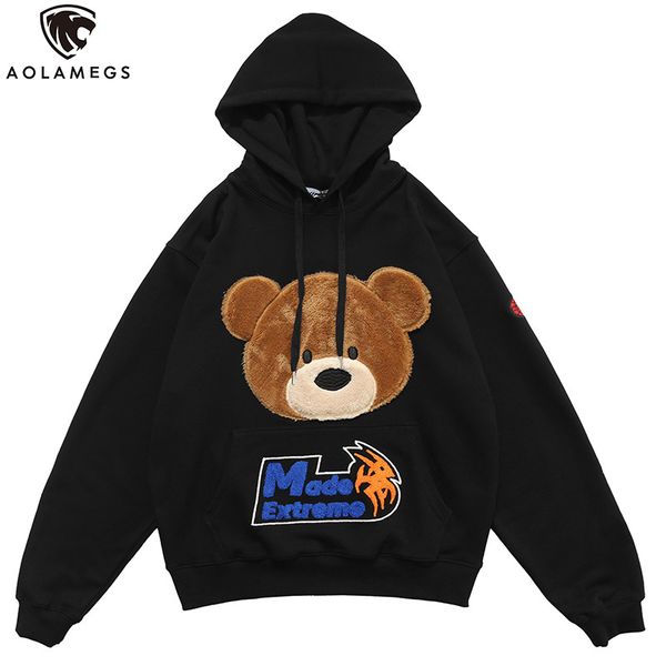 aolamegs hoodies men cartoon furry bear letter patch harajuku oversized retro hip hop hooded pullover men sweatshirt streetwear 1019, Black
aolamegs hoodies men cartoon furry bear letter patch harajuku oversized retro hip hop hooded pullover men sweatshirt streetwear 1019, Black