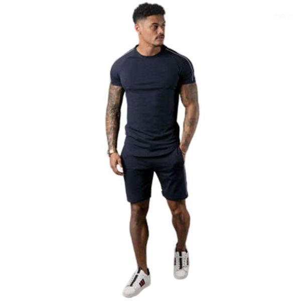 solid color sports casual suit men's short-sleeved pieced polyester fashion suit men's sports running fitness muscle1, Gray
solid color sports casual suit men's short-sleeved pieced polyester fashion suit men's sports running fitness muscle1, Gray