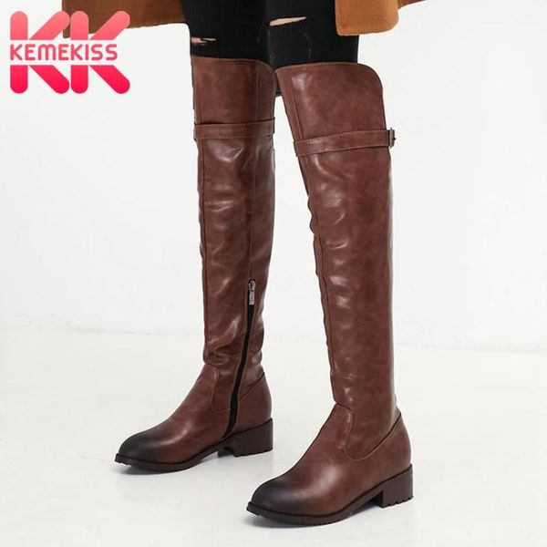 kemekiss women buckle plus size 34-43 straight boots fashion retro daily office long boots over the knee footwear, Black
kemekiss women buckle plus size 34-43 straight boots fashion retro daily office long boots over the knee footwear, Black