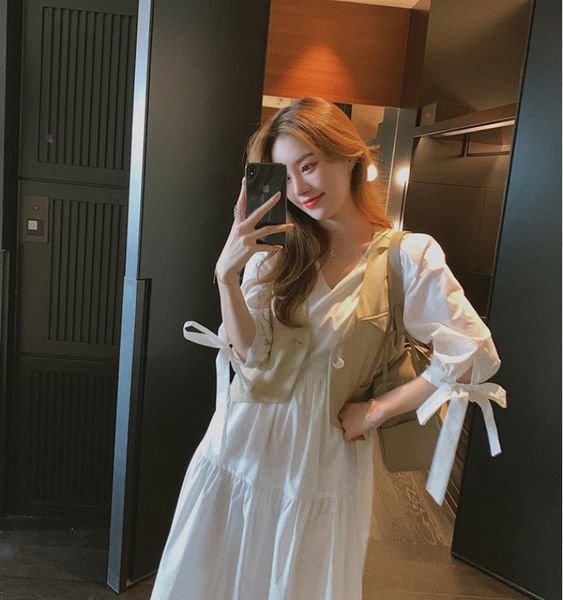 white women's fall 2020 new french hepburn style vest set dress vest dress light cooked two piece set qux8e, Gray
white women's fall 2020 new french hepburn style vest set dress vest dress light cooked two piece set qux8e, Gray