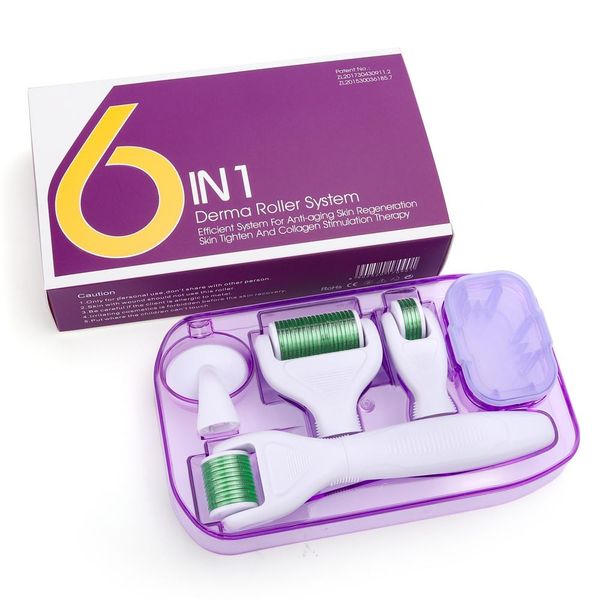 6 в 1 microneedle derma roller kit для лица и тела 300/720/1200 titanium dermaroller micro игольчатые уход за кожей лица
6 в 1 microneedle derma roller kit для лица и тела 300/720/1200 titanium dermaroller micro игольчатые уход за кожей лица