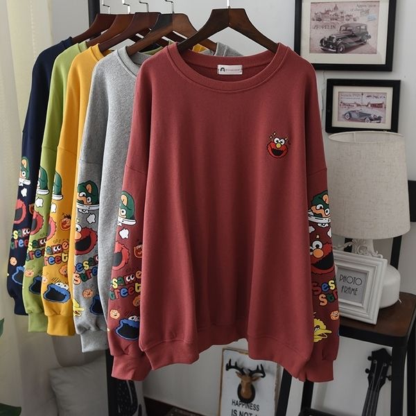 maxi loose hoodie sweatshirt women cartoon printed streetwear hoodies students cool casual pullovers coats oversize y200915, Black
maxi loose hoodie sweatshirt women cartoon printed streetwear hoodies students cool casual pullovers coats oversize y200915, Black