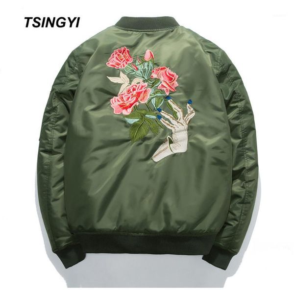 tsingyi spring jacket men embroidery rose floral windbreaker bomber jacket stand collar veste militaire homme mens coat1, Black;brown
tsingyi spring jacket men embroidery rose floral windbreaker bomber jacket stand collar veste militaire homme mens coat1, Black;brown