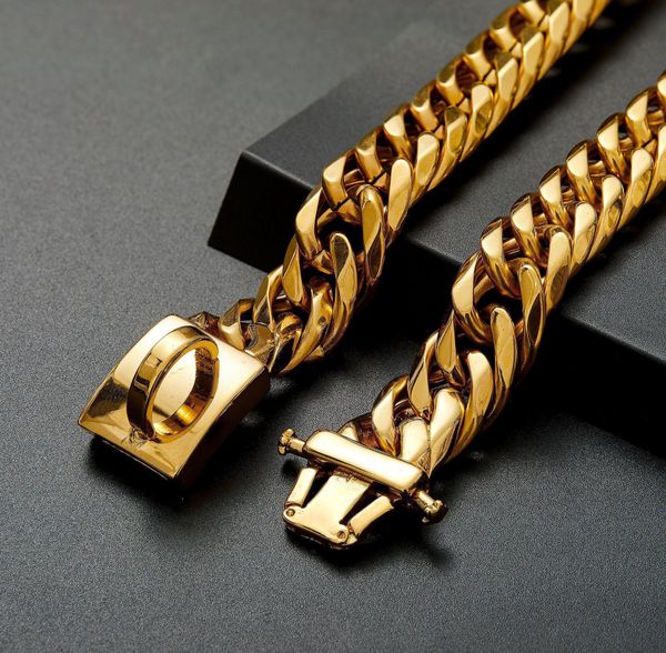 new 16mm 316l stainless steel cuban pet dog chain neckaces collars choker pitbull bbyxpb yh_pack