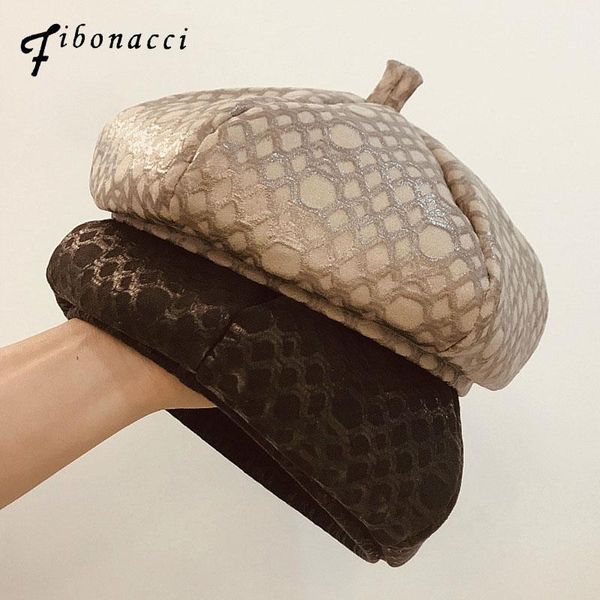 fibonacci fashion autumn winter snakeskin pattern beret hat women cap french homme brand female painter beret1, Blue;gray
fibonacci fashion autumn winter snakeskin pattern beret hat women cap french homme brand female painter beret1, Blue;gray
