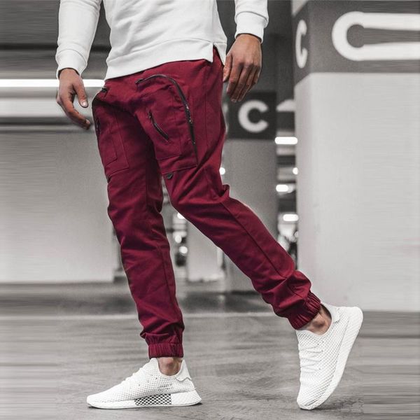 мужчины multi-карманный jogger cargo sweatpants голеностопного связали спортивная брюки брюки, Black
мужчины multi-карманный jogger cargo sweatpants голеностопного связали спортивная брюки брюки, Black