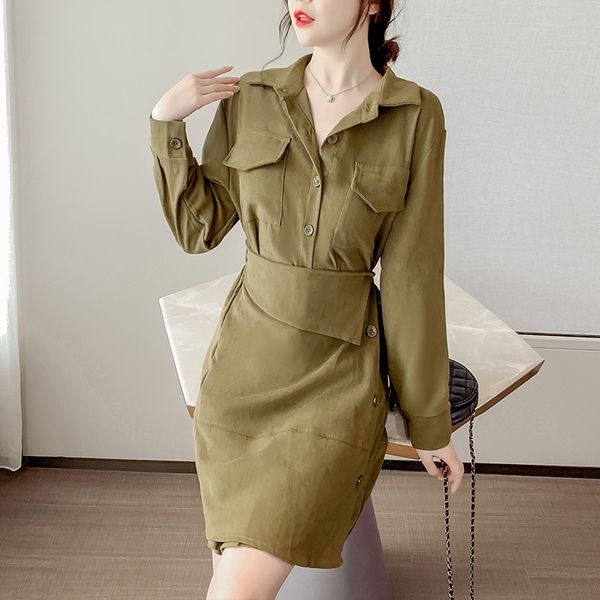 i5uqv 2020 осени нового стиля платье корейского стиль ягодица однобортный дизайн и нерегулярный отворот с тонким платьем xwdun, Black;gray
i5uqv 2020 осени нового стиля платье корейского стиль ягодица однобортный дизайн и нерегулярный отворот с тонким платьем xwdun, Black;gray