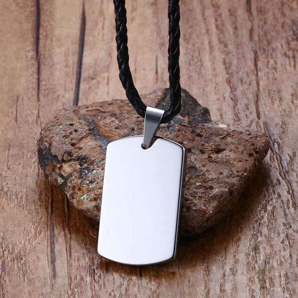 fashion mens tungsten carbide chokers necklaces soldier dog pendant necklace men black braided leather rope chain jewelry colar 201013, Silver
fashion mens tungsten carbide chokers necklaces soldier dog pendant necklace men black braided leather rope chain jewelry colar 201013, Silver