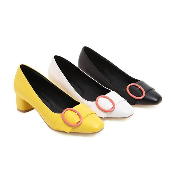 pqecfs big size 31-48 spring & autumn fashion solid women buckle square toe med heel square heels pumps 3 colors, Black
pqecfs big size 31-48 spring & autumn fashion solid women buckle square toe med heel square heels pumps 3 colors, Black