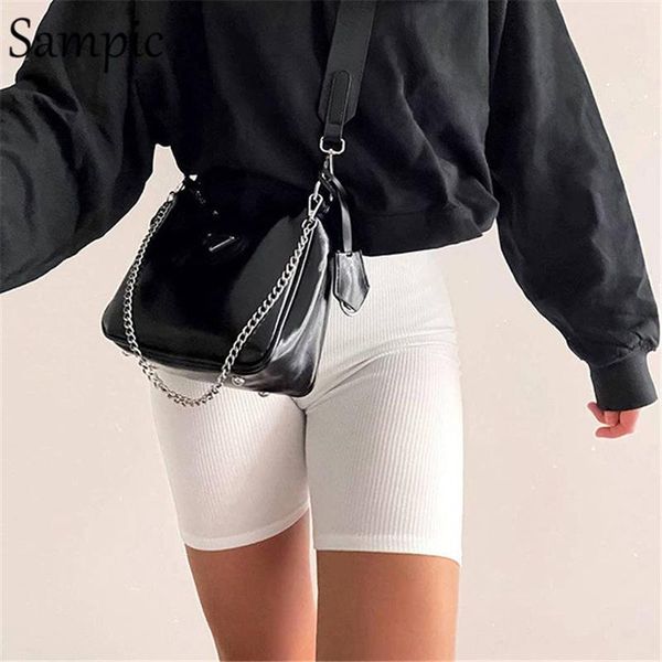 sampic women knitted summer 2020 fashion skinny bodycon shorts casual bottom biker jogger high waist shorts outwear, White;black
sampic women knitted summer 2020 fashion skinny bodycon shorts casual bottom biker jogger high waist shorts outwear, White;black