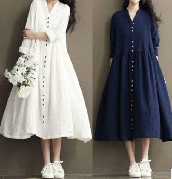 s3hwr 2020 spring summer new forest art loose large size women's cotton and linen long long sleeve and sleeve dress dresscotton bat lin, Black;gray
s3hwr 2020 spring summer new forest art loose large size women's cotton and linen long long sleeve and sleeve dress dresscotton bat lin, Black;gray