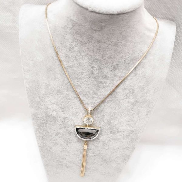 sweater chain fashion simple geometry glass tassel autumn and winter versatile necklace accessories, Silver
sweater chain fashion simple geometry glass tassel autumn and winter versatile necklace accessories, Silver