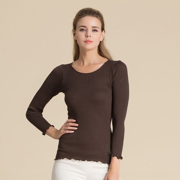 julou bottoming seamless summer silk rib coat tand knitting spring shirt mulberry silk women's round neck long sleeve t-shirt women, White
julou bottoming seamless summer silk rib coat tand knitting spring shirt mulberry silk women's round neck long sleeve t-shirt women, White