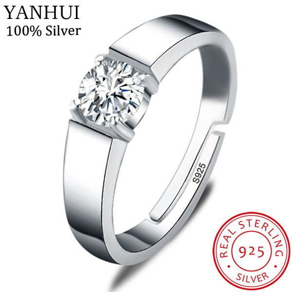 yanhui with certificate men 925 silver adjustable rings simple solitaire 1ct zirconia diamond engagement wedding rings for men 201006, Golden;silver
yanhui with certificate men 925 silver adjustable rings simple solitaire 1ct zirconia diamond engagement wedding rings for men 201006, Golden;silver