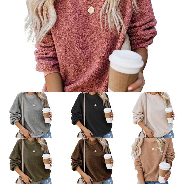 solid color little teddy casual crew neck long sleeve sweater 2020 women's sweater muhvb, Black
solid color little teddy casual crew neck long sleeve sweater 2020 women's sweater muhvb, Black