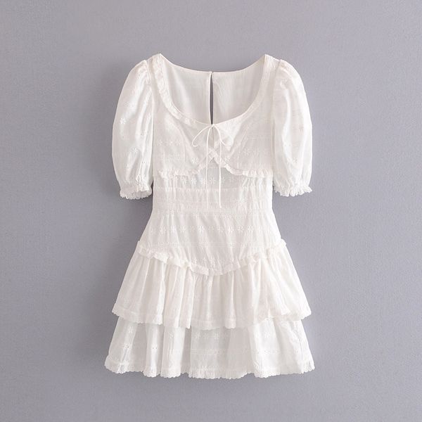 q3644 women's wear 2020 summer new square neck cut out dressembroidered dress embroidery ruffle bubble sleeve dress va4yg, Black;gray
q3644 women's wear 2020 summer new square neck cut out dressembroidered dress embroidery ruffle bubble sleeve dress va4yg, Black;gray