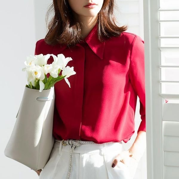 2020 new spring and summer loose long-sleeved shirt lapel professional shirt commuting simple blue and white female1
2020 new spring and summer loose long-sleeved shirt lapel professional shirt commuting simple blue and white female1