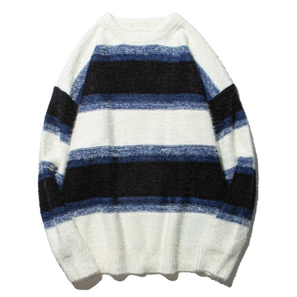 2021 new hip hop patchwork stripe knitted mens casual harajuku jumper sweater oversize winter warm pullover cotton white 621q, Black;white
2021 new hip hop patchwork stripe knitted mens casual harajuku jumper sweater oversize winter warm pullover cotton white 621q, Black;white