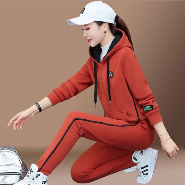 thickened plush sports suit women's autumn winter 2020 new fashion casual running clothes two piece set, Gray
thickened plush sports suit women's autumn winter 2020 new fashion casual running clothes two piece set, Gray
