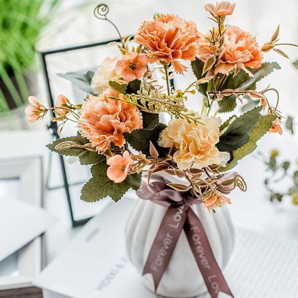 5 fork 11 head artificial flowers silk carnations bouquets christmas home decor fake flowers for mother's day teachers' day gift1
5 fork 11 head artificial flowers silk carnations bouquets christmas home decor fake flowers for mother's day teachers' day gift1