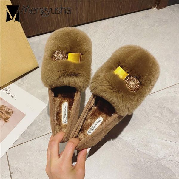 luxury fur winter shoes woman crystal metal buckle furry flats warm plush pregnant shoes 41-43 big size cotton loafers, Black
luxury fur winter shoes woman crystal metal buckle furry flats warm plush pregnant shoes 41-43 big size cotton loafers, Black