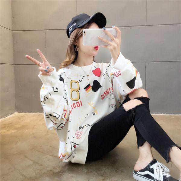 sweater trendy 2020 spring and autumn new thin long sleeve sweatert-shirt sweatert-shirt women's fat large size women's clothing g, Black
sweater trendy 2020 spring and autumn new thin long sleeve sweatert-shirt sweatert-shirt women's fat large size women's clothing g, Black