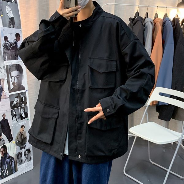 spring and autumn inschao brand functional tooling jacket men's korean version loose and versatile youth casual jacket, Gray
spring and autumn inschao brand functional tooling jacket men's korean version loose and versatile youth casual jacket, Gray