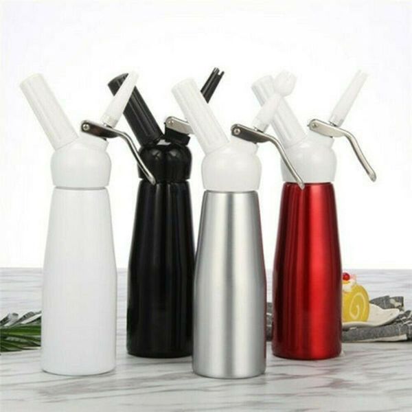 cake tools sells aluminum 500ml cream blower whipper dispenser 3x extra nozzle 1x cleaning brush1
cake tools sells aluminum 500ml cream blower whipper dispenser 3x extra nozzle 1x cleaning brush1
