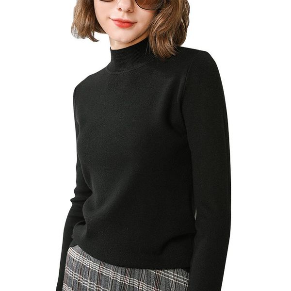 20autumn/winter new half-turtleneck pullover in plain color, short knit, White;black
20autumn/winter new half-turtleneck pullover in plain color, short knit, White;black