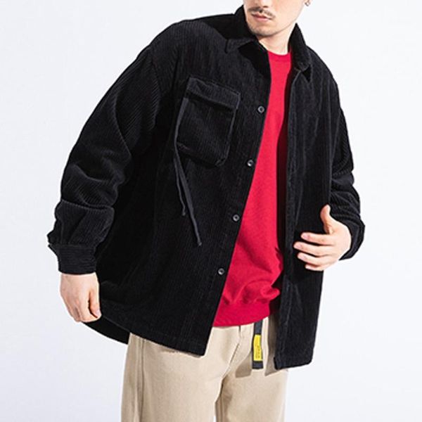 tide corduroy shirt men autumn fashion solid male coat casual long sleeve pockets outwear blouse camisa masculina1, White;black
tide corduroy shirt men autumn fashion solid male coat casual long sleeve pockets outwear blouse camisa masculina1, White;black