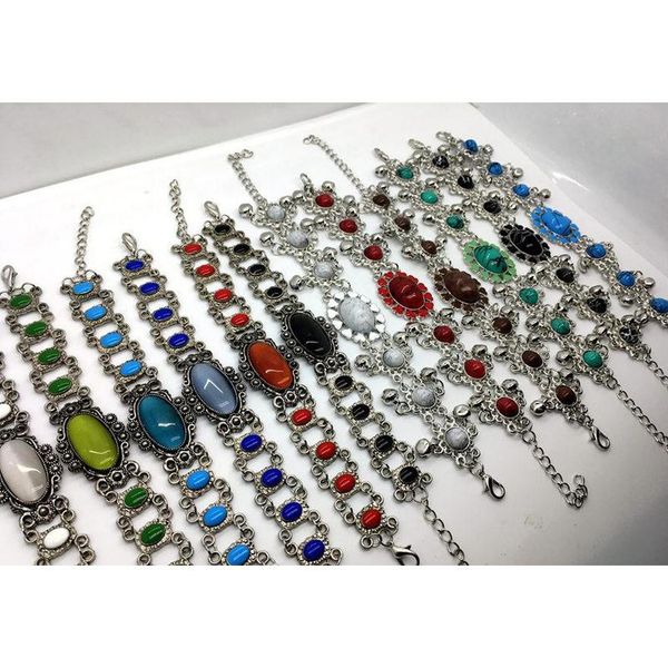 antique silver bracelet 12pcs mixed style women fashion tibetan silver turquoise opal bohemian charm jewelry bangle women gift hth4x, Golden;silver
antique silver bracelet 12pcs mixed style women fashion tibetan silver turquoise opal bohemian charm jewelry bangle women gift hth4x, Golden;silver