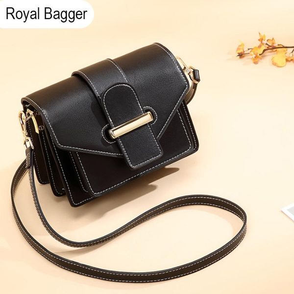 Royal Bagger 2020 New Genuine Cow Leather Shoulder Bag for Women Fashion Wild Crossbody Bag Organ Small Square
Royal Bagger 2020 New Genuine Cow Leather Shoulder Bag for Women Fashion Wild Crossbody Bag Organ Small Square
