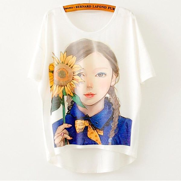 2020 selling big girls female clothes summer casual short sleeve big loose size tees print cotton t-shirt for woman1, White
2020 selling big girls female clothes summer casual short sleeve big loose size tees print cotton t-shirt for woman1, White