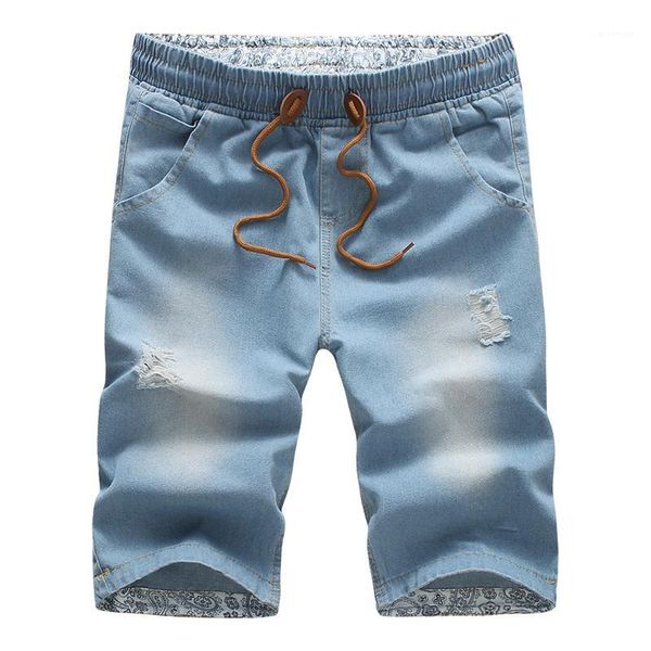fashion casual solid blue denim jeans shorts joggers elastic waistband drawstring men washed hip hop short
fashion casual solid blue denim jeans shorts joggers elastic waistband drawstring men washed hip hop short