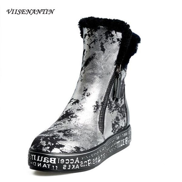 new style waterproof snow boots women's winter ankle platform boots with fur fashion thick warm wool camouflage keep warm, Black
new style waterproof snow boots women's winter ankle platform boots with fur fashion thick warm wool camouflage keep warm, Black