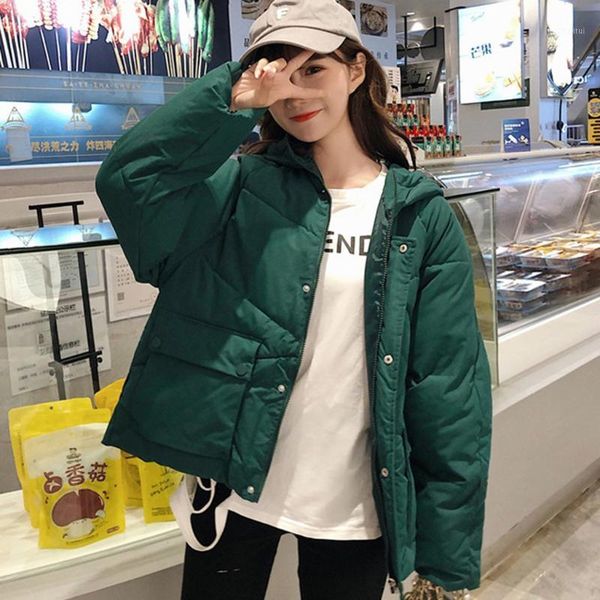 2019 autumn winter jacket hooded women coat loose cotton-padded short jackets female parka warm casual plus size overcoat#y41, Black
2019 autumn winter jacket hooded women coat loose cotton-padded short jackets female parka warm casual plus size overcoat#y41, Black
