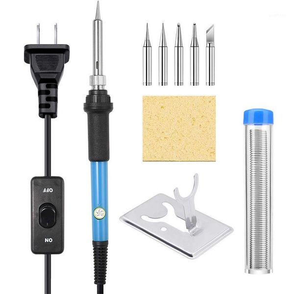 soldering iron kit, 60w adjustable temperature welding tool with on-off switch,9-in-1 soldering kits,us plug1 
soldering iron kit, 60w adjustable temperature welding tool with on-off switch,9-in-1 soldering kits,us plug1