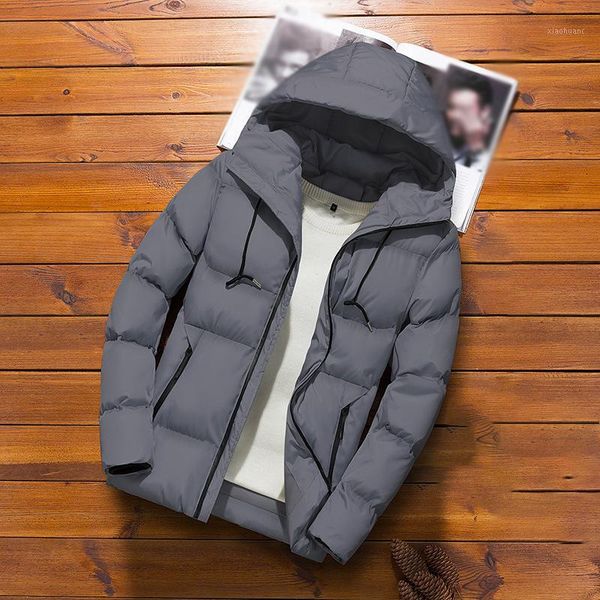 mens solid color hooded casual cottton padded zipper warm long sleeve overcoat1, Black
mens solid color hooded casual cottton padded zipper warm long sleeve overcoat1, Black