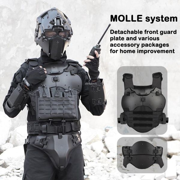 hunting jackets army shooting protective vest combat detachable cs paintball tactical elbow breastplate armor suit, Camo;black
hunting jackets army shooting protective vest combat detachable cs paintball tactical elbow breastplate armor suit, Camo;black