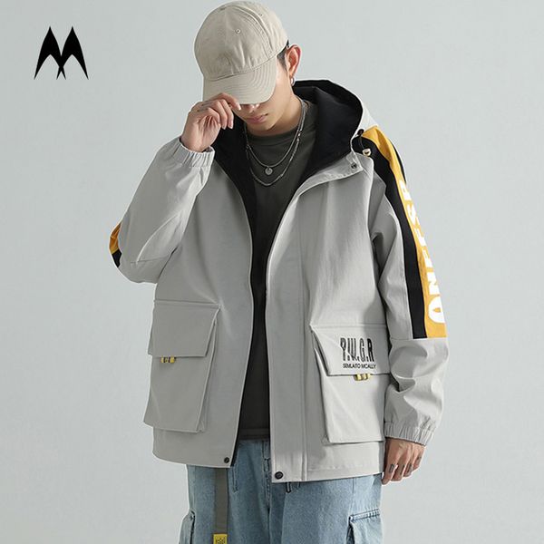 jacket men streetwear brand zipper jacket windbreaker coat high street multi pocket cargo kg-170, Black;brown
jacket men streetwear brand zipper jacket windbreaker coat high street multi pocket cargo kg-170, Black;brown