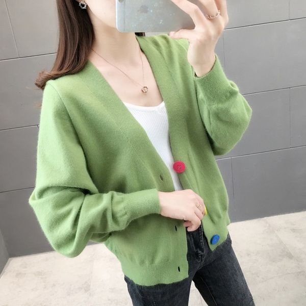 ghbyx 2020 autumn v-neck color button show thin solid color sweater cardigan korean simple knitwear knitwear fashion knitwearjacket v, White;black
ghbyx 2020 autumn v-neck color button show thin solid color sweater cardigan korean simple knitwear knitwear fashion knitwearjacket v, White;black