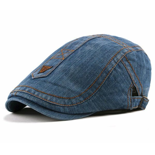 berets fashion spring summer jeans beret hats for men women quality casual denim cap fitted sun cabbie ivy flat 058, Blue;gray
berets fashion spring summer jeans beret hats for men women quality casual denim cap fitted sun cabbie ivy flat 058, Blue;gray