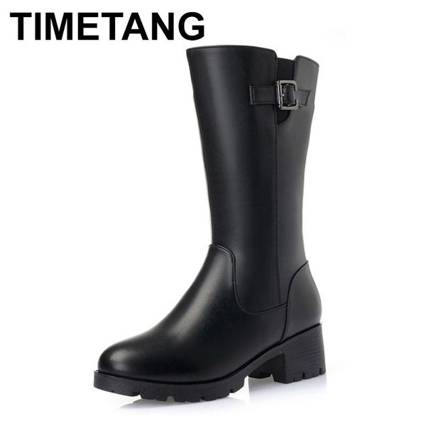 timetang fashion women genuine leather boots thick wool winter warm shoes woman snow boots mid-calf high heels platform, Black
timetang fashion women genuine leather boots thick wool winter warm shoes woman snow boots mid-calf high heels platform, Black