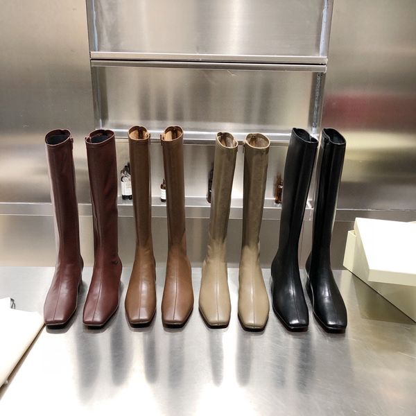 south korea's retro square toe leather thigh-high boots 2020 new slimming knight thigh-high boots, Black
south korea's retro square toe leather thigh-high boots 2020 new slimming knight thigh-high boots, Black