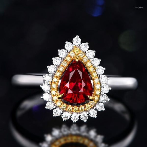 luxury 925 sterling silver water drop red cubic zircon stone elegant bridal ring anniversary wedding ring for women new trendy1, Slivery;golden
luxury 925 sterling silver water drop red cubic zircon stone elegant bridal ring anniversary wedding ring for women new trendy1, Slivery;golden