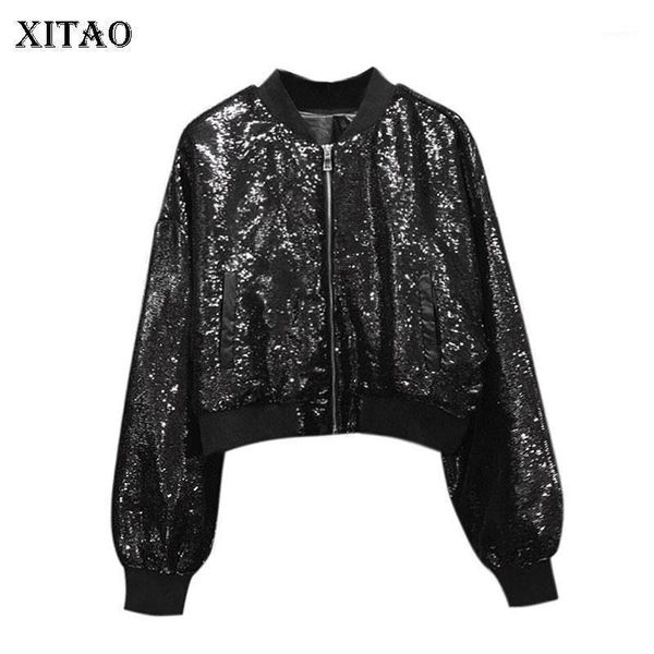 xitao patchwork sequins casual jacket women short tide fashion new style o neck collar long sleeve slim match all coat zy36221, Black;brown 
xitao patchwork sequins casual jacket women short tide fashion new style o neck collar long sleeve slim match all coat zy36221, Black;brown